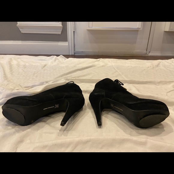 INC Black Suede 4inch heel booties - Picture 8 of 8